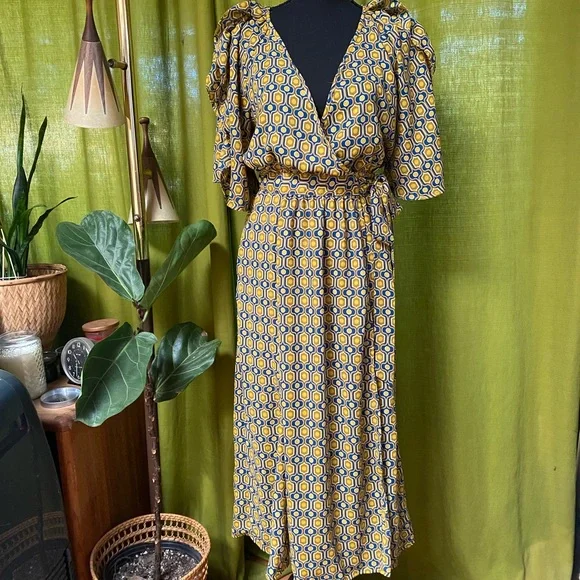 Happy X Nature | Dresses | Happy X Nature Blue Yellow Wrap Dress | Poshmark Happy X Nature | Dresses | Happy X Nature Blue Yellow Wrap Dress | Poshmark